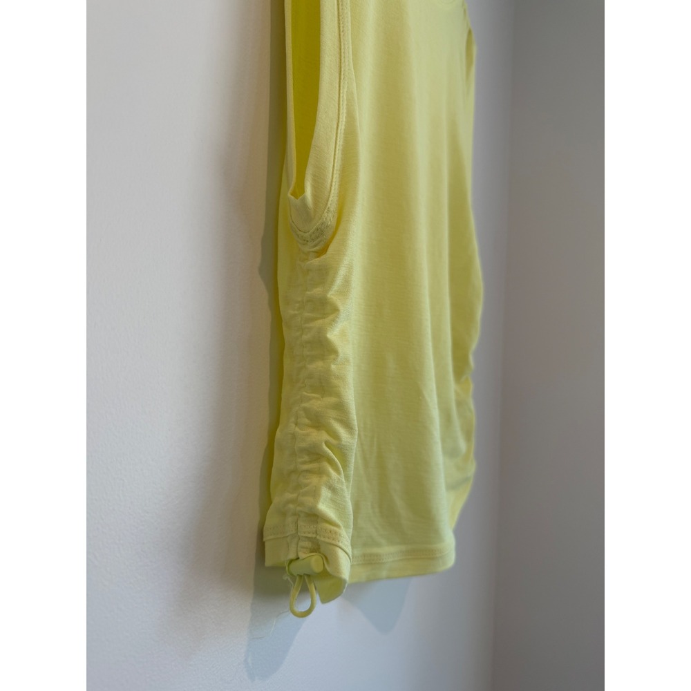 Free People Movement Tempo Sport Mode UV Protection Muscle Tee Ruched Yellow, S - Picture 4 of 7